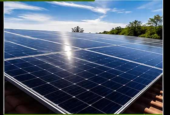 The same solar array after cleaning, panels reflecting clearly