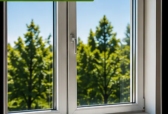 The same window after cleaning, clear glass